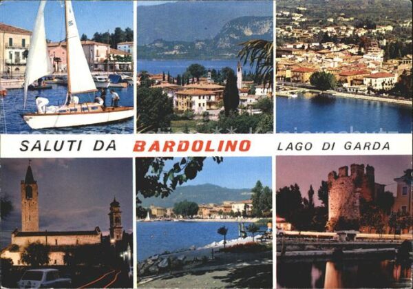 Bardolino Lago di Garda Lago di Garda Segelboot Kirche