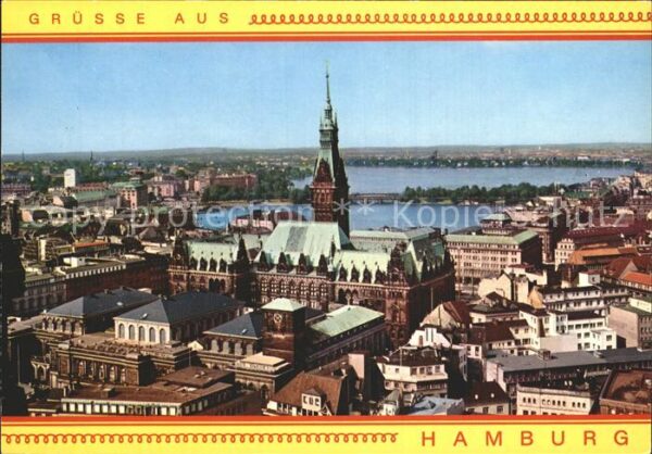 Hamburg Rathaus Binnen-und Aussenalster