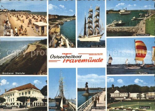 Travemuende Ostseebad Regatta Yachthafen Kurhaus Casino