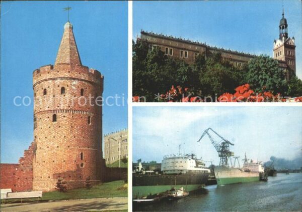Szczecin Stettin Burg Hafen Kirche