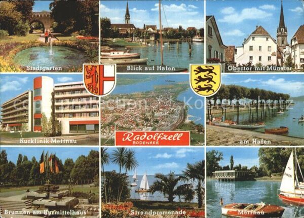 Radolfzell Bodensee Stadtgarten Hafenpartie Obertor Münster