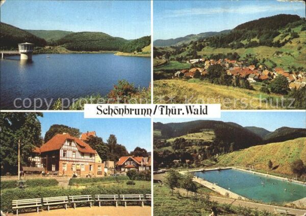 Schoenbrunn Greiz Talsperre Schönbrunn Teilansicht FDGB E