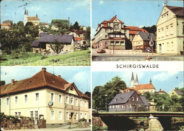 Schirgiswalde Teilansicht Obermarkt Rathaus An der Sp