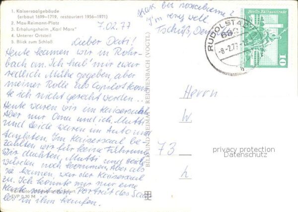 Schwarzburg Thueringer Wald Kaisersaalgebäude Max Reimann Platz FDG – Bild 2