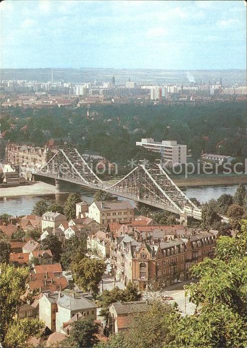 Dresden Blick zum Blauen Wunder
