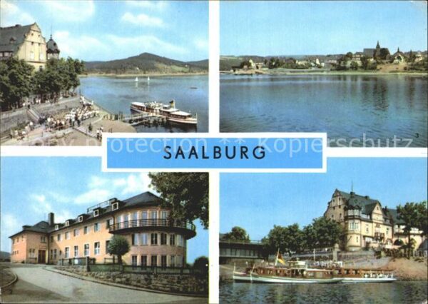 Saalburg Saale Dampferanlegestelle Stausee FDGB Erholu