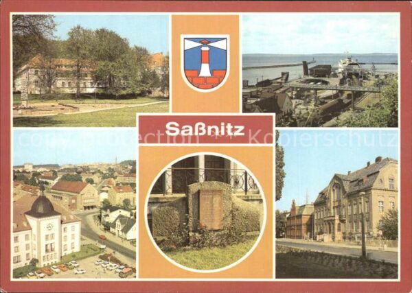 Sassnitz Ostseebad Ruegen Krakenhaus Fährhafen Schwedenfähre Gota