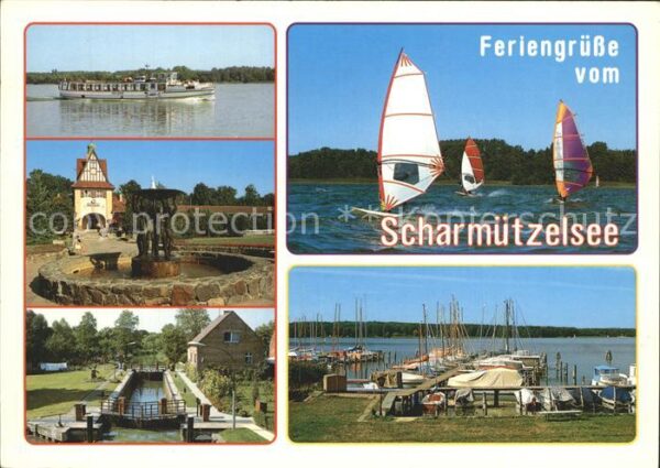 Scharmuetzelsee Passagierschiff Surfer Bad Saarow Piesk