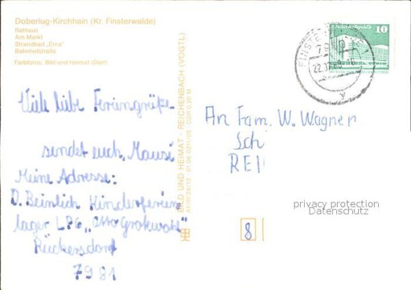 Doberlug-Kirchhain Rathaus Markt Strandbad Erna Bahnhofstr – Bild 2