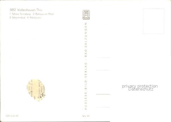 Waltershausen Gotha Schloss Tenneberg Rathaus am Markt Schw – Bild 2
