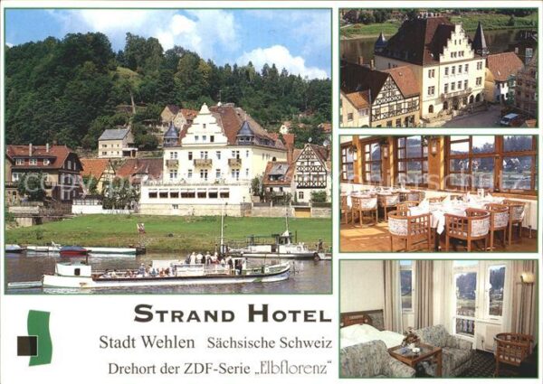Wehlen Sachsen Strand Hotel Gastraum Zimmer Ausflugssc