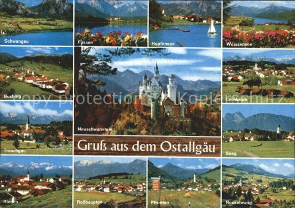 Allgaeu Region Schwangau Füssen Hopfensee Weissensee B