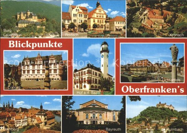 Franken Oberfranken Burg Lauenstein Rodach Kronach Coburg H