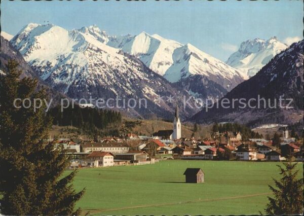 Oberstdorf mit Kegelkopf Krottenkopf Fürschiesser