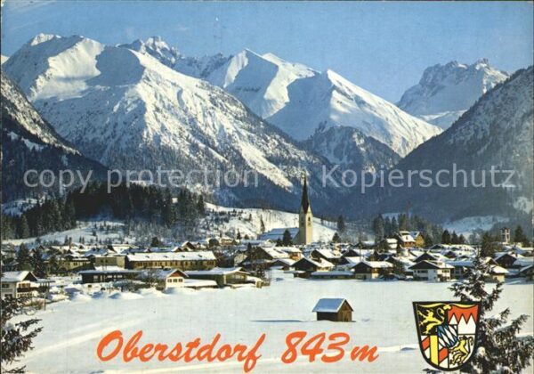 Oberstdorf mit Krottenkopf Fürschiesser und Kratze