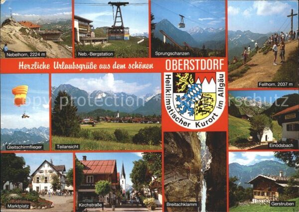 Oberstdorf Nebelhorn Bergstation Sprungschanzen Fe