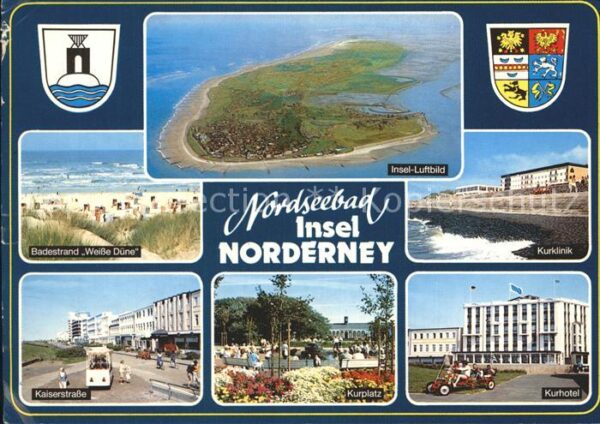 Norderney Nordseebad Fliegeraufnahme Badestrand Weisse Düne