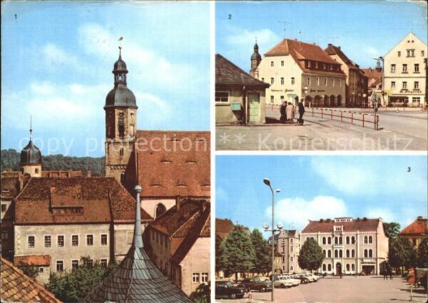 Dippoldiswalde Osterzgebirge Kirche Platz der Jugend Platz des Fried
