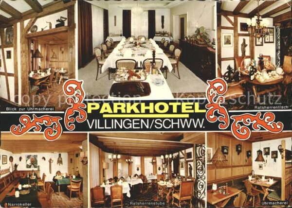 Villingen-Schwenningen Parkhotel Uhrmacherei Speisesaal Ratshe