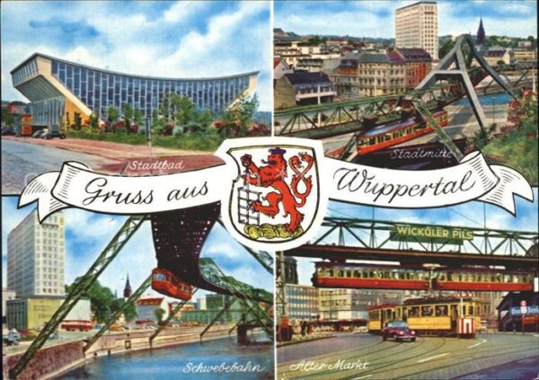 Wuppertal Stadtbad Stadtmitte Schwebebahn Alter M