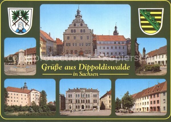 Dippoldiswalde Osterzgebirge Brunnen Rathaus Denkmal Schloss PdF
