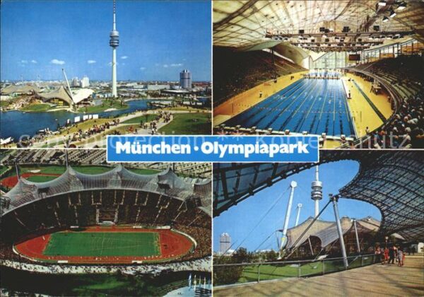 Muenchen Olympiagelände Stadion Schwimmhalle Zel