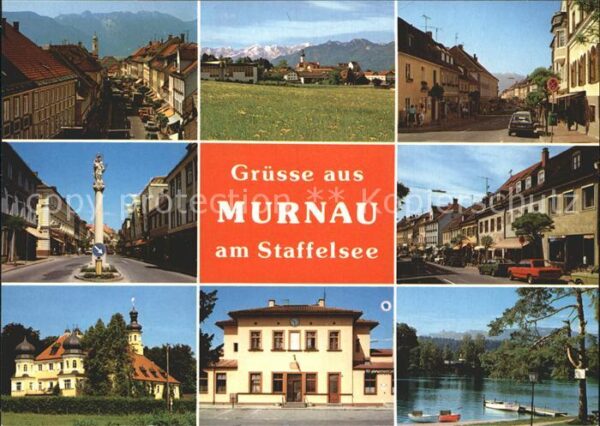 Murnau Staffelsee Teilansichten Strassenpartien Schloss B