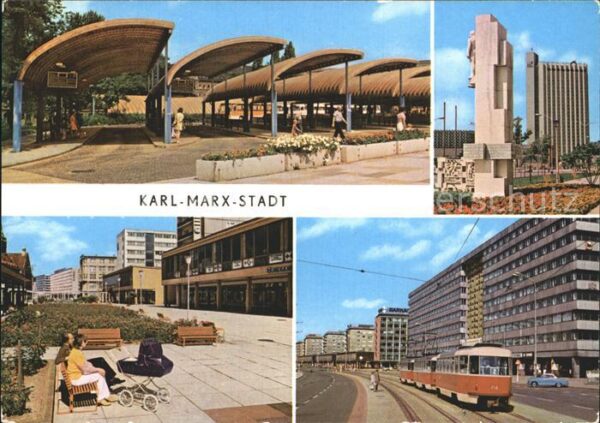 Karl-Marx-Stadt Ensemble Lobgedichte Interhotel Kongres