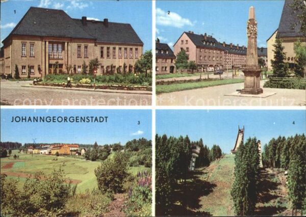 Johanngeorgenstadt Kulturhaus Karl Marx Postsäule Ferienhe