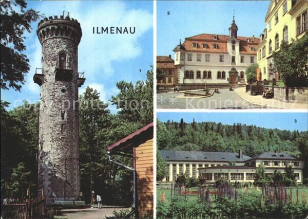 Ilmenau Thueringen Kickelhahnturm Rathaus Schloss Kreiskul