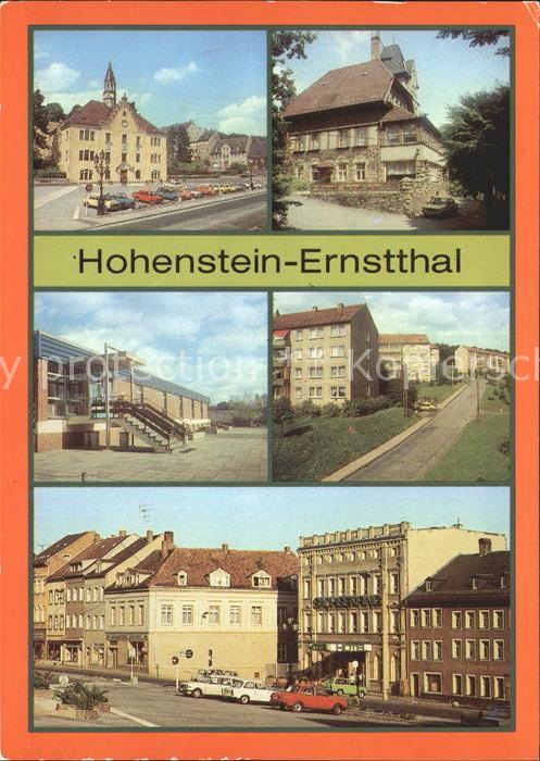 Hohenstein-Ernstthal Rathaus HO Gaststätte Berggasthaus Schw