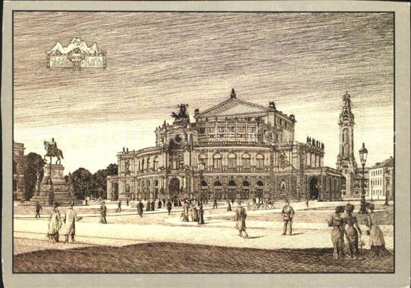 Dresden Kgl Hoftheater von 1878 zerstört 1945