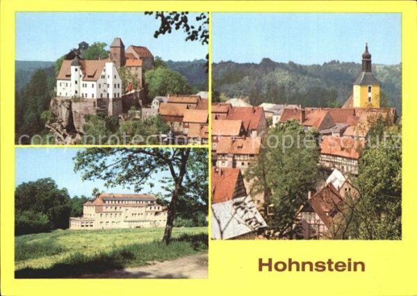Hohnstein Saechsische Schweiz Burg FDGB Erholungsheim Hermann Duncker