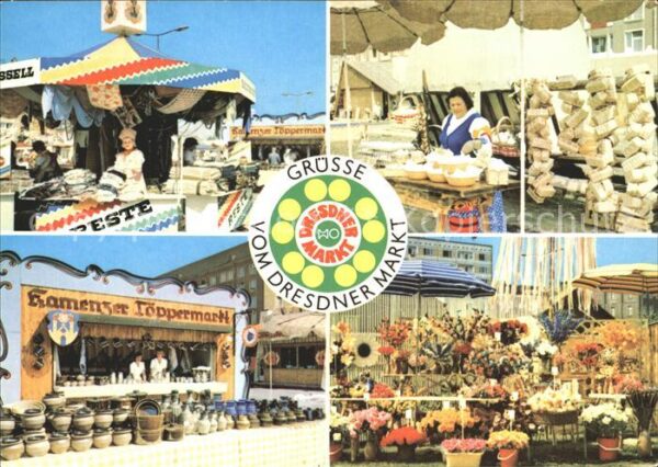 Dresden Dresdner Markt Teilansichten