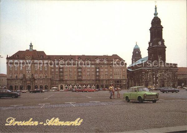 Dresden Altmarkt Kreuzkirche Rathausturm