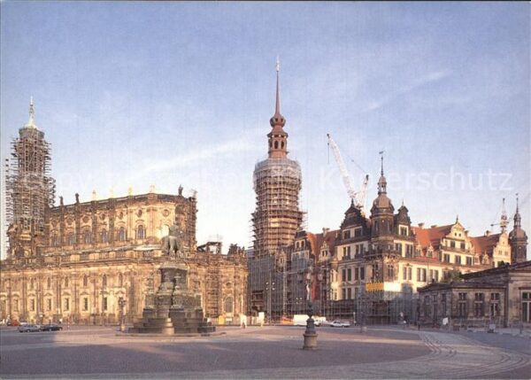 Dresden Hofkirche Schloss Grossbaustelle