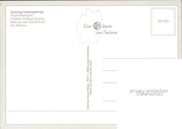 Geising Erzgebirge Postmeilensäule Freibad mit Geisingberg – Bild 2