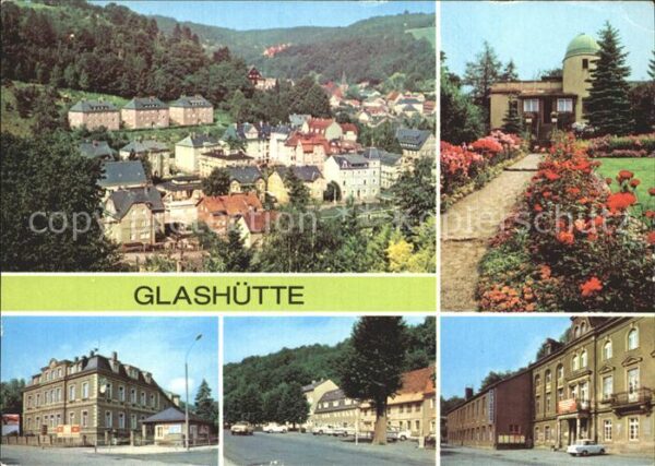 Glashuette Sachsen Blick vom Ochsenkopf Sternwarte Aug Beb