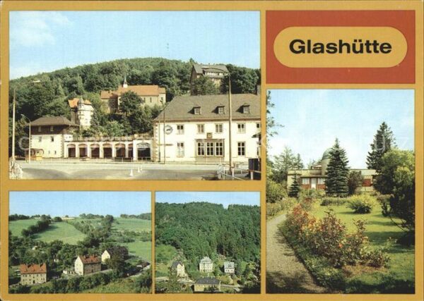 Glashuette Sachsen mit Ochsenkopf Folgenhang Priessnitztal