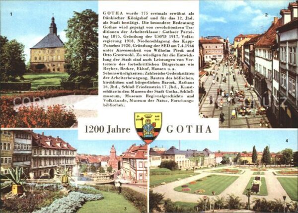 Gotha Thueringen Schloss Friedenstein Neumarkt Erfurter