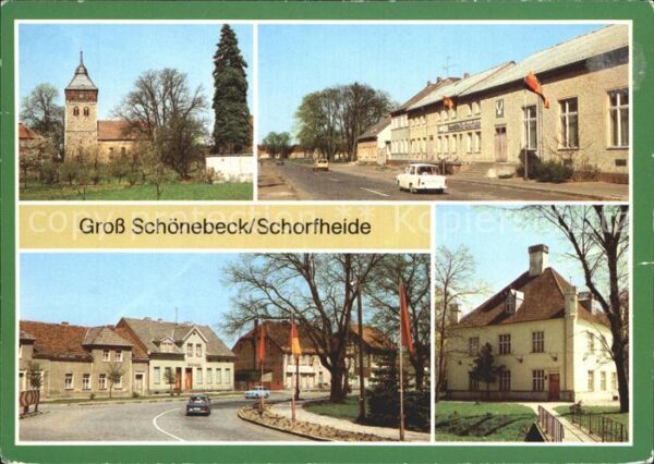 Schorfheide Kirche Baudenkmal Konsum Gaststätte Zur