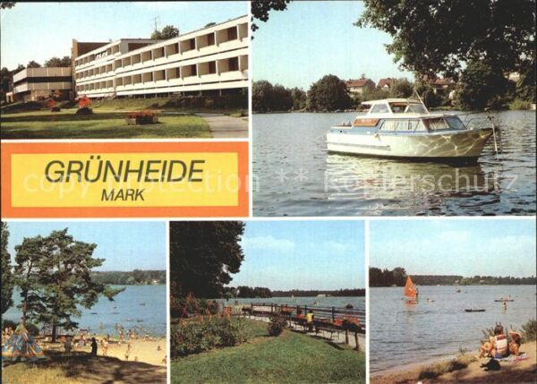 Gruenheide Mark Erholungsheim am Werlsee Motorboot Peet