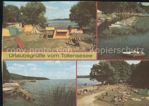 Neubrandenburg Campingplatz Seglerhafen Bootssteg Stra
