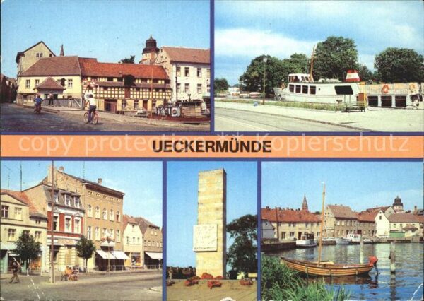Ueckermuende Ückerbrücke Am Hafen Karl Marx Platz Eh