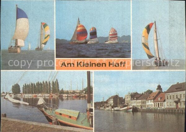 Ueckermuende Kleines Haff Segelboote Seglerhafen von