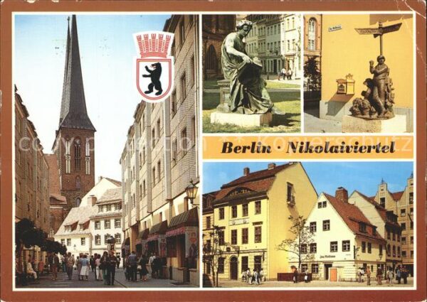 Berlin Nikolaiviertel Kirche Skulpturen