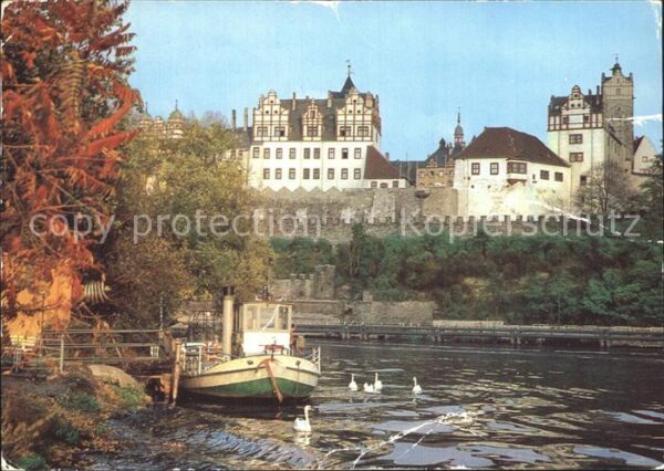 Bernburg Saale Schloss Bootsanlegeplatz