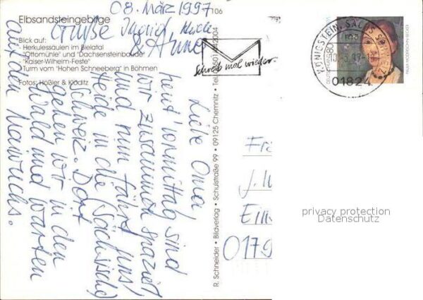 Bielatal Herkulessäulen Ottomühle Dachsensteinba – Bild 2