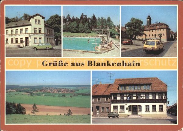 Blankenhain Thueringen HO Gaststätte Parkhotel Bad Rathaus Pan