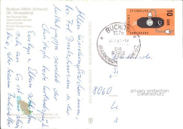Buckow Maerkische Schweiz Buckowsee Clara Zetkin Str Wurzelfichte – Bild 2